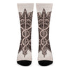 Caduceus Symbol Print Crew Socks