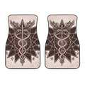 Caduceus Symbol Print Front Car Floor Mats
