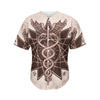 Caduceus Symbol Print Men's Baseball Jersey