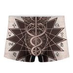 Caduceus Symbol Print Men's Boxer Briefs