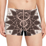 Caduceus Symbol Print Men's Boxer Briefs