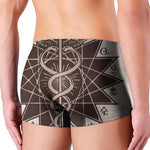 Caduceus Symbol Print Men's Boxer Briefs