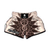 Caduceus Symbol Print Muay Thai Boxing Shorts