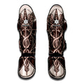 Caduceus Symbol Print Muay Thai Shin Guards