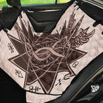 Caduceus Symbol Print Pet Car Back Seat Cover