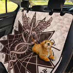 Caduceus Symbol Print Pet Car Back Seat Cover