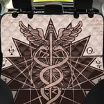 Caduceus Symbol Print Pet Car Back Seat Cover