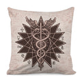 Caduceus Symbol Print Pillow Cover