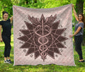 Caduceus Symbol Print Quilt