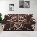 Caduceus Symbol Print Sofa Cover