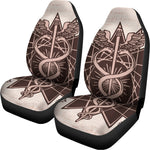 Caduceus Symbol Print Universal Fit Car Seat Covers