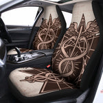 Caduceus Symbol Print Universal Fit Car Seat Covers
