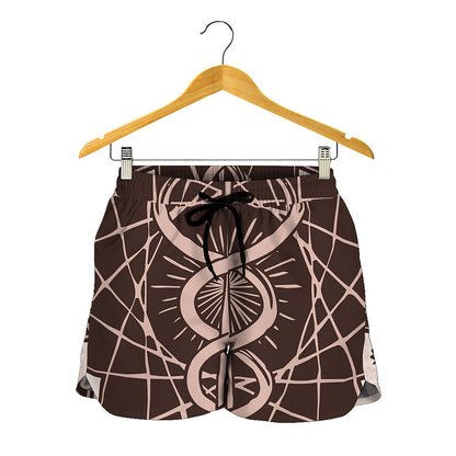 Caduceus Symbol Print Women's Shorts