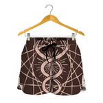 Caduceus Symbol Print Women's Shorts