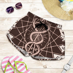 Caduceus Symbol Print Women's Shorts