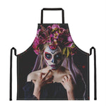 Calavera Girl Day of The Dead Print Apron