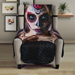 Calavera Girl Day of The Dead Print Armchair Protector