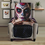 Calavera Girl Day of The Dead Print Armchair Protector