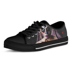 Calavera Girl Day of The Dead Print Black Low Top Shoes