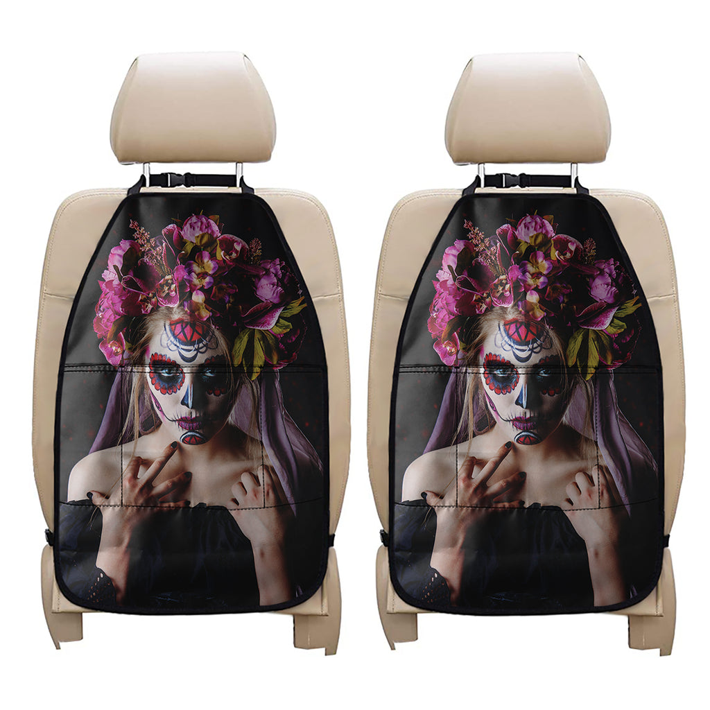 Calavera Girl Day of The Dead Print Car Seat Organizers