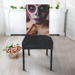 Calavera Girl Day of The Dead Print Dining Chair Slipcover