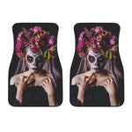 Calavera Girl Day of The Dead Print Front Car Floor Mats