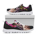 Calavera Girl Day of The Dead Print White Sneakers