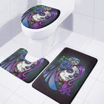 Calavera Girl Dia De Los Muertos Print 3 Piece Bath Mat Set