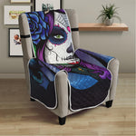 Calavera Girl Dia De Los Muertos Print Armchair Protector