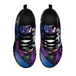 Calavera Girl Dia De Los Muertos Print Black Sneakers