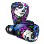 Calavera Girl Dia De Los Muertos Print Boxing Gloves