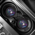 Calavera Girl Dia De Los Muertos Print Car Coasters