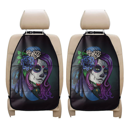 Calavera Girl Dia De Los Muertos Print Car Seat Organizers