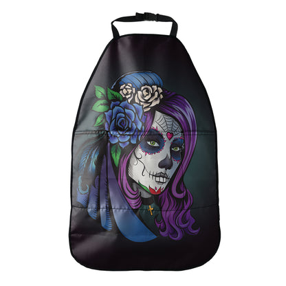 Calavera Girl Dia De Los Muertos Print Car Seat Organizers