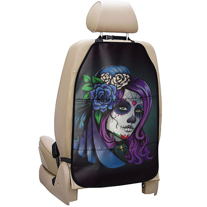 Calavera Girl Dia De Los Muertos Print Car Seat Organizers