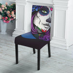 Calavera Girl Dia De Los Muertos Print Dining Chair Slipcover