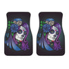 Calavera Girl Dia De Los Muertos Print Front Car Floor Mats