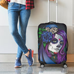 Calavera Girl Dia De Los Muertos Print Luggage Cover