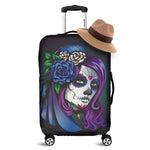 Calavera Girl Dia De Los Muertos Print Luggage Cover