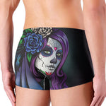 Calavera Girl Dia De Los Muertos Print Men's Boxer Briefs