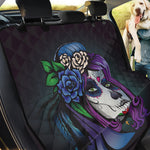 Calavera Girl Dia De Los Muertos Print Pet Car Back Seat Cover