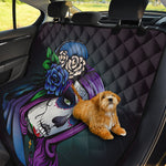 Calavera Girl Dia De Los Muertos Print Pet Car Back Seat Cover