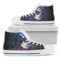 Calavera Girl Dia De Los Muertos Print White High Top Sneakers