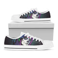 Calavera Girl Dia De Los Muertos Print White Low Top Sneakers