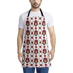 Calavera Girl Skull Pattern Print Apron