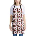 Calavera Girl Skull Pattern Print Apron