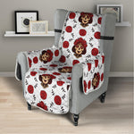 Calavera Girl Skull Pattern Print Armchair Protector