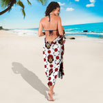 Calavera Girl Skull Pattern Print Beach Sarong Wrap