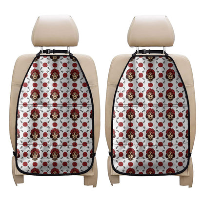 Calavera Girl Skull Pattern Print Car Seat Organizers