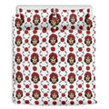Calavera Girl Skull Pattern Print Duvet Cover Bedding Set